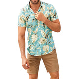 Hawaiian Beach Shirts Mens Casual Streetwear Summer Hawaii