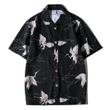Summer Men Shirt Casual Short Sleeve Men's Shirts Hawaii Male animal