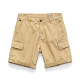 Summer New Cargo Shorts Men Fashion Enzyme Washed Casual Multi-Pockets