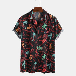 Shirts for men Tropical Vacation Hawaii Shirt Mens Floral