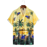Shirts for men Tropical Vacation Hawaii Shirt Mens Floral
