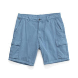 Summer New Cargo Shorts Men Fashion Enzyme Washed Casual Multi-Pockets