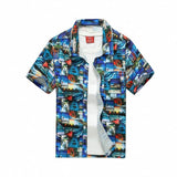 Hawaiian Shirts Fashion Men's Casual Button Hawaii Print Beach