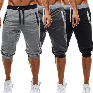 Shorts Men Leisure Knee Length Shorts Color Patchwork