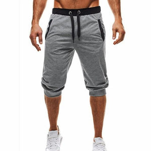 Shorts Men Leisure Knee Length Shorts Color Patchwork