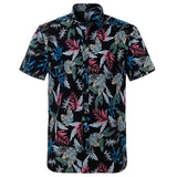Summer Pure Cotton Mens Hawaii Flower