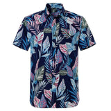 Summer Pure Cotton Mens Hawaii Flower