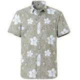 Summer Pure Cotton Mens Hawaii Flower