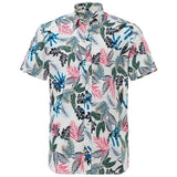 Summer Pure Cotton Mens Hawaii Flower