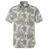 Summer Pure Cotton Mens Hawaii Flower
