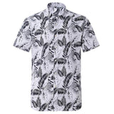 Summer Pure Cotton Mens Hawaii Flower