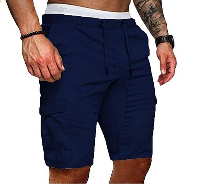 Men Cargo Shorts Summer Male Casual Shorts Fitness Trunk Gym Running