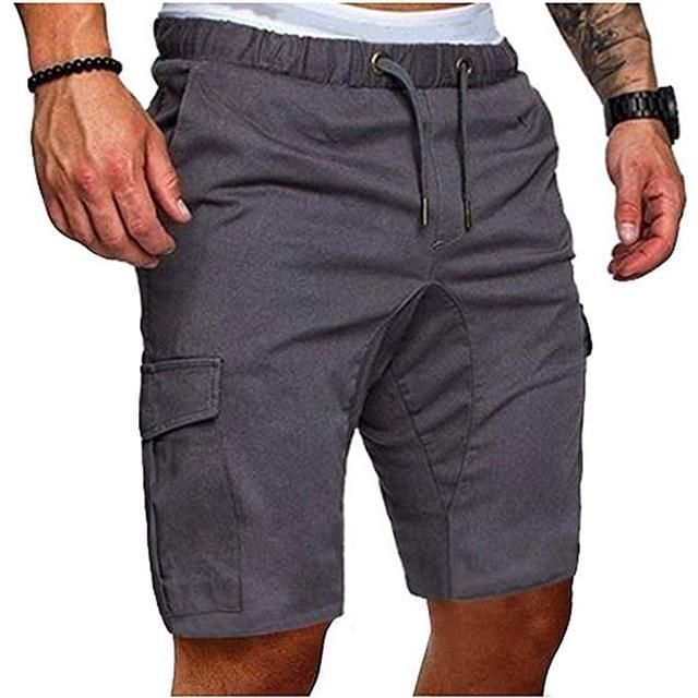 Men Cargo Shorts Summer Male Casual Shorts Fitness Trunk Gym Running