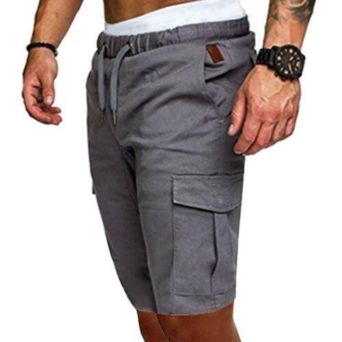Men Cargo Shorts Summer Male Casual Shorts Fitness Trunk Gym Running