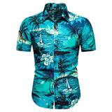 Hawaii Beach Short Sleeve Printed Shirt Summer Travel