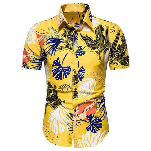 Hawaii Beach Short Sleeve Printed Shirt Summer Travel