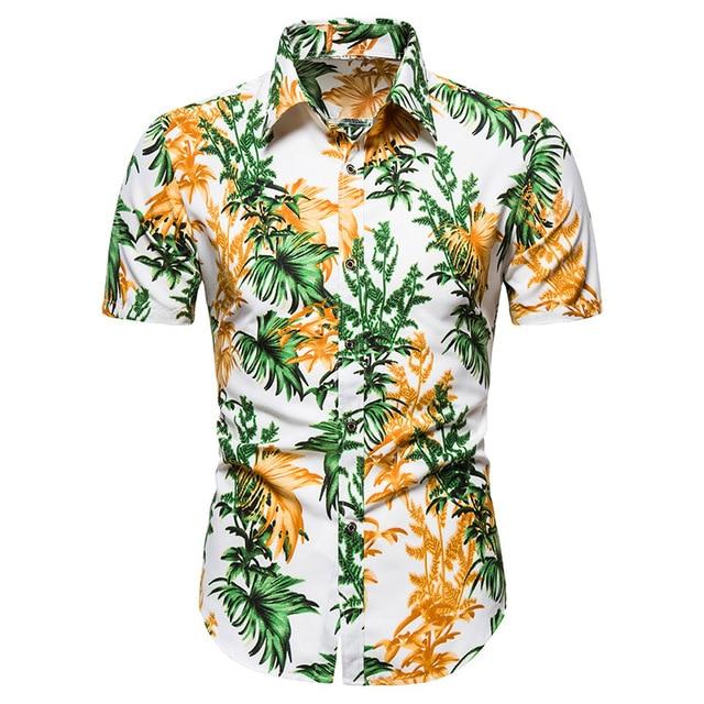 Hawaii Beach Short Sleeve Printed Shirt Summer Travel