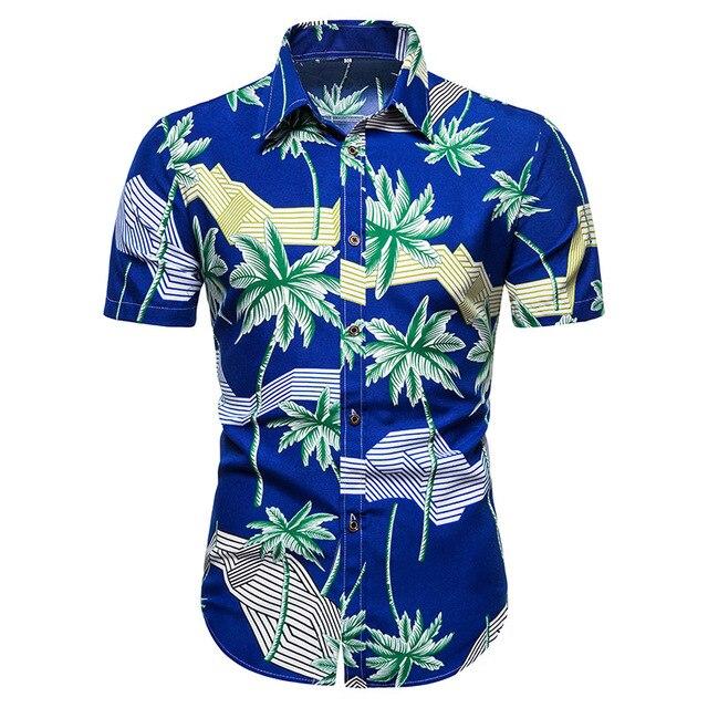 Hawaii Beach Short Sleeve Printed Shirt Summer Travel