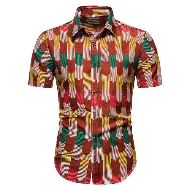 Hawaii Beach Short Sleeve Printed Shirt Summer Travel