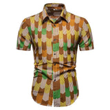 Hawaii Beach Short Sleeve Printed Shirt Summer Travel