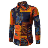 Flower Print Mens Dress Shirts Summer New Casual Hawaii Male Shirt camisa masculina
